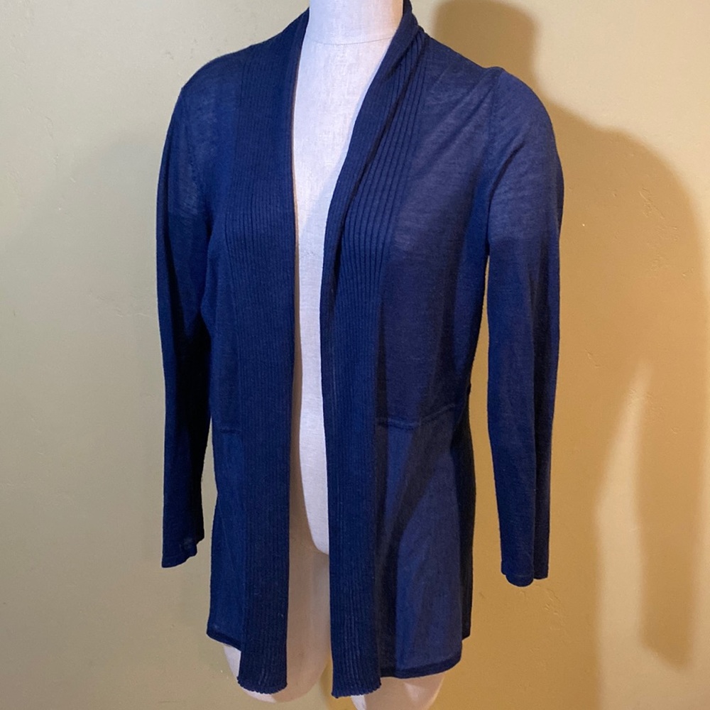 Chico’s Cardigan Sweater Navy Blue 2